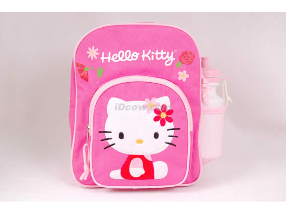Hello Kitty Pink Mini Backpack with water bottle