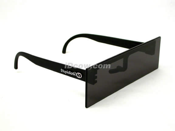 Stupidiotic Black Bar Sunglasses - 8866